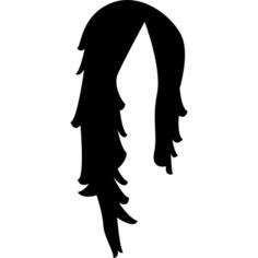 Long hair dark shape