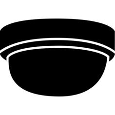 Kitchen ceiling lamp of semicircular shape