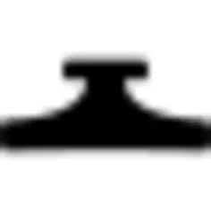 Hair salon tool black shape