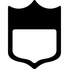 Rugby two color badge