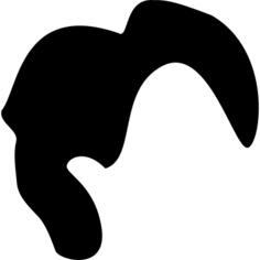 Short male hair shape