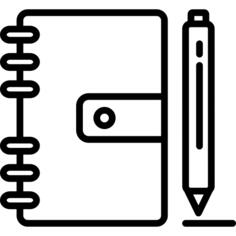 Closed Notebook and Pen