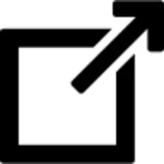 Logout square outlined interface button