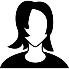 Young face with dark short hair