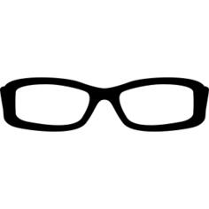 Rectangular eyeglass frame