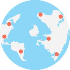Earth globe