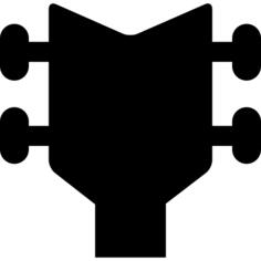 Guitar head tuning pegs
