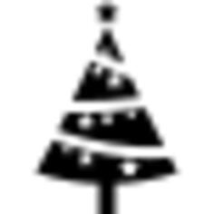 Christmas tree ornamented with stars