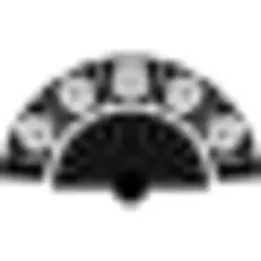 Flamenco fan with flowers