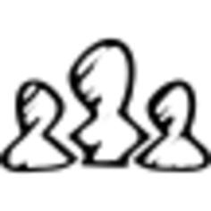 Contacts sketched symbol of persons group