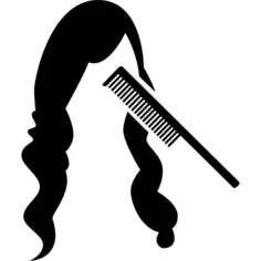 Comb and long hair