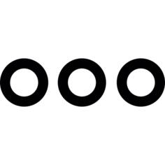 Three dots punctuation sign