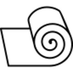 Gauze bandage roll outline
