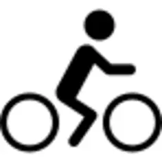 Man riding a bicycle