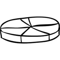 Circular graphic outlined sketch
