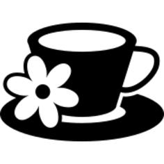 cup with a flower