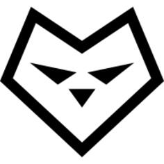 Heart shaped wolf face