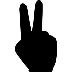 Two fingers up
