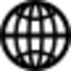 Earth globe grid interface symbol