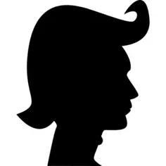 Hair style silhouette
