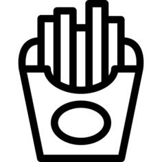 French Fries Inside a Container