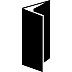 Brochure of black design in three folds