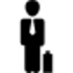 Businessman with suitcase