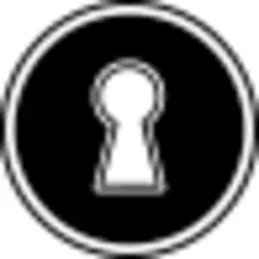 Keyhole in a circular shape