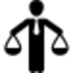 Human balanced scale of a businessman