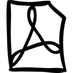 Adobe Reader file outlined sketch