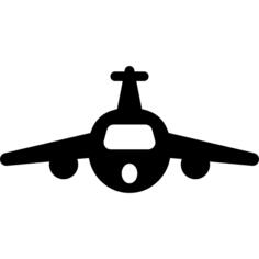 Airplane front view
