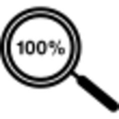 100 percent zoom symbol