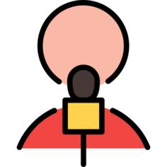 Male reporter