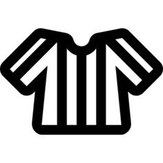 Football line referee t shirt with stripes