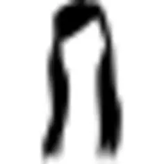 Long female hair wig shape