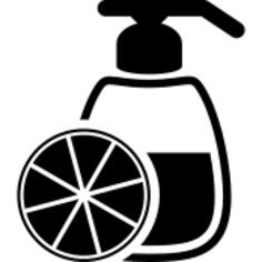 Fragrance bottle of citric fruit