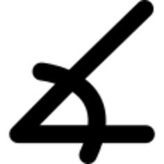 Angle of acute shape