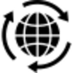 Earth and arrows circle