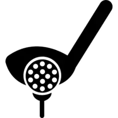 Golf putter ball and tee
