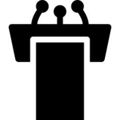 Rostrum with Microphones