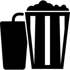Popcorn and soda glass