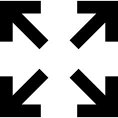 Expand arrows interface symbol