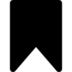 Bookmark filled interface sign