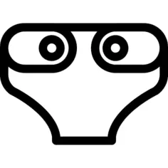 Baby diaper outline