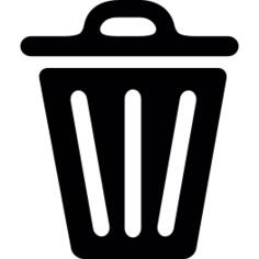 Closed paper bin