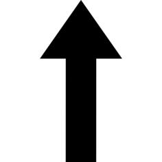 Up straight arrow