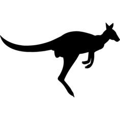 Wallaby mammal animal silhouette