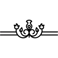 Floral design variant border