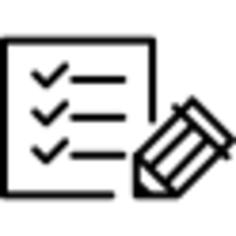 Paper checklist with pen