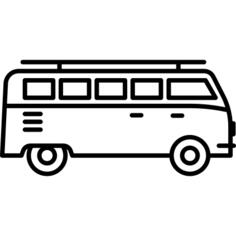 Minivan facing Right